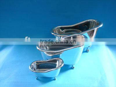 Cute plastic mini bathtub container in bathroom,bathtub shape washing products container