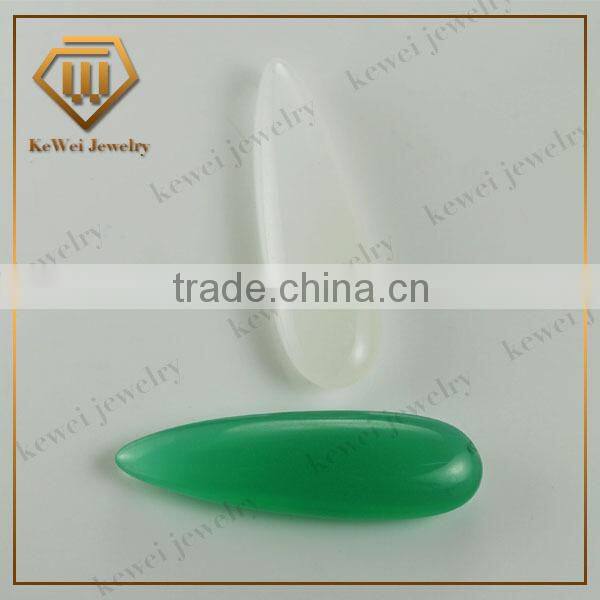 Colorful glass gems pear shape cheap gemstone