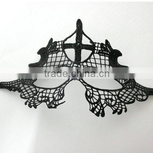 Cheap in stock black lace masquerade ball mask bulk Eye Mask Sexy Lace Venetian Masquerade fancy dress costume