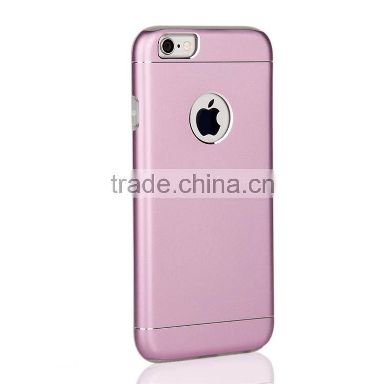 2016 For iPhone 6s plus cell phone cases,combo aluminum +tpu back covers cases for iPhone 6s plus
