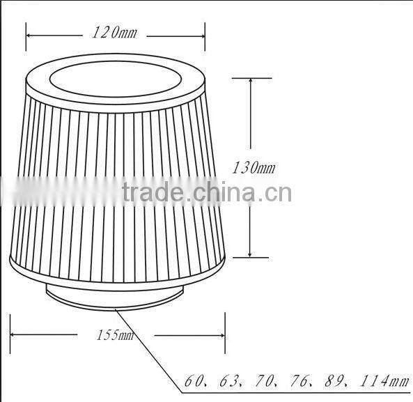 Have one to sell? Sell it yourself 3" JDM WASHABLE DRY CONE HIGH PERFORMANCE RACING AIR FILTER