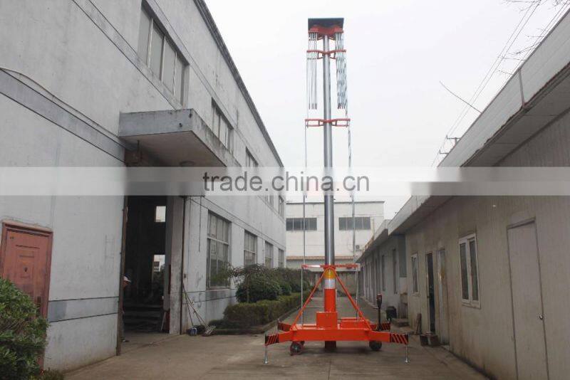 High quality hydraulic telescopic cylinder double ladder lift platform GTTY-28B