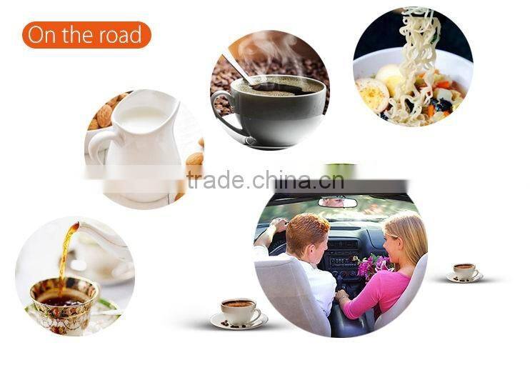 12V Milk Warm Yellow Car Stainless Steel Electric Kettle with 80W & 120W Power