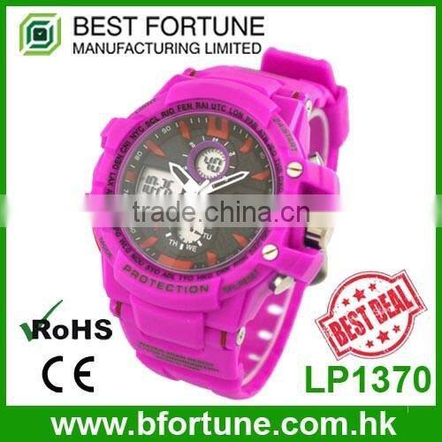 LP1369 2016 hot fashion plastic band digital multimedia watch