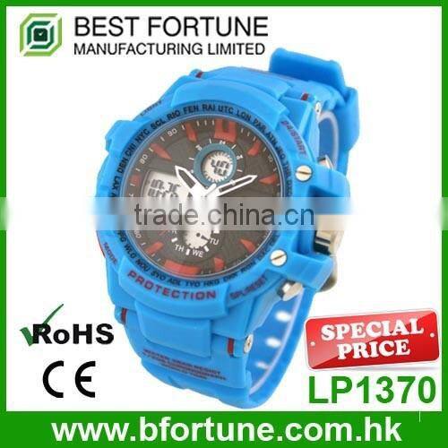 LP1369 Newest product 30m water resistant analog digital chinese watch