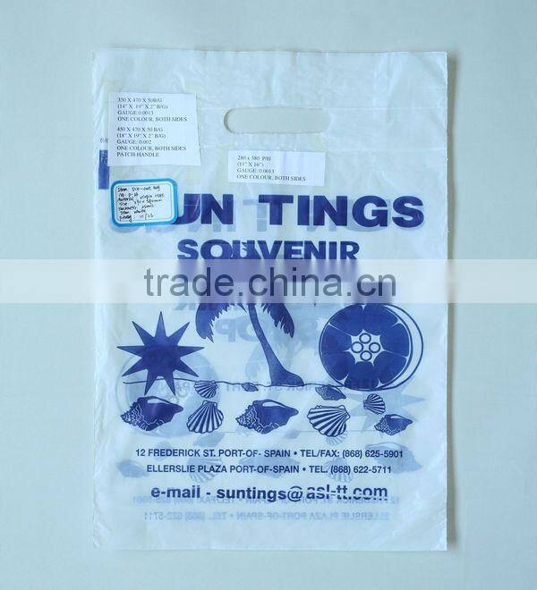 Double Sides Full Color Printing Patch Handle Shopping Bags