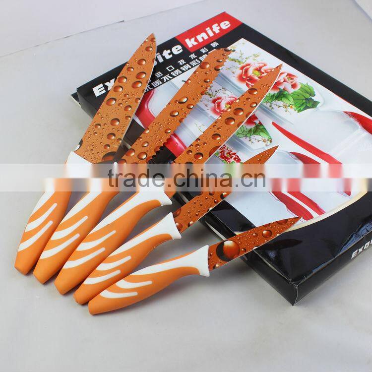 Pretty printing kitchen knives sets utility knife paring kinfe