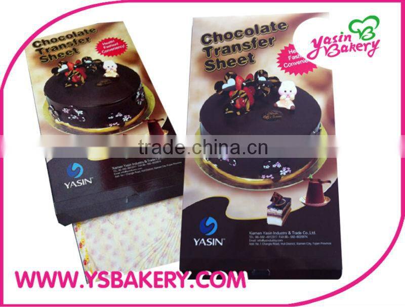 Diagonal Triangle Chocolate Transfer Sheets