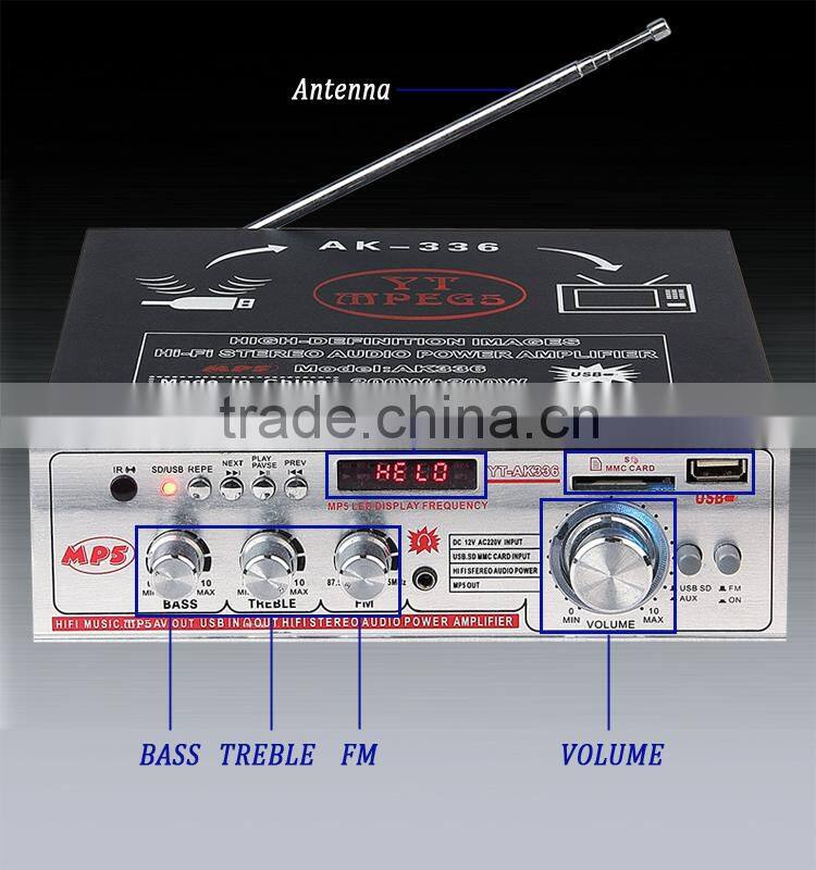 replacing amplifier tubes YT-336 with USB/SD/remote control