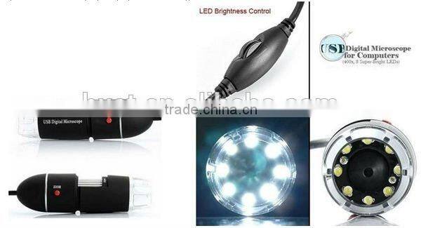 DHL 2015 New 2MP 5MP 8MP Pixels 5 Mega 800X 500X 200X USB Digital Microscopes With 8 LED Endoscope Magnifier Camera Measurement