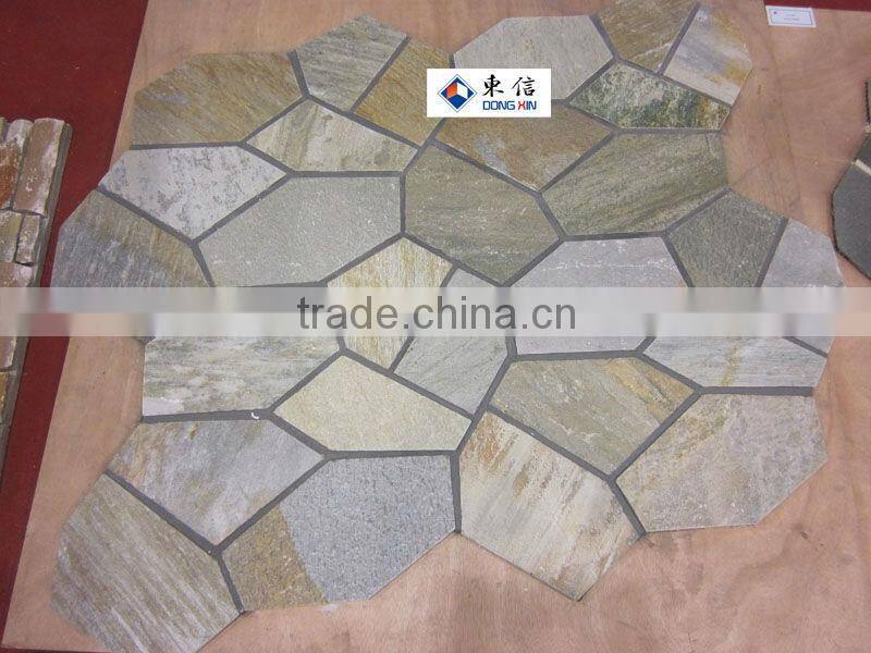 Rusty Slate Mesh Stone Tile