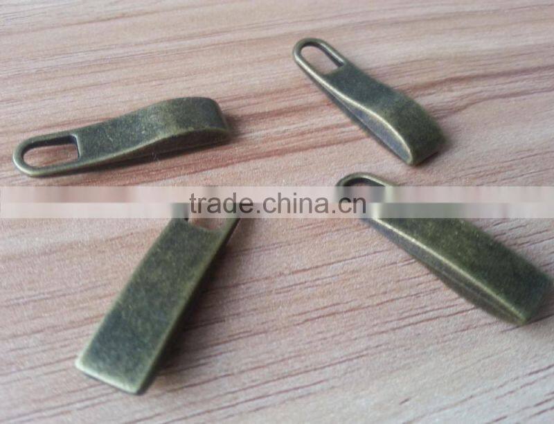 Oxy Brass NF color Zinc Alloy Material Metal Zipper Puller -- Z1519