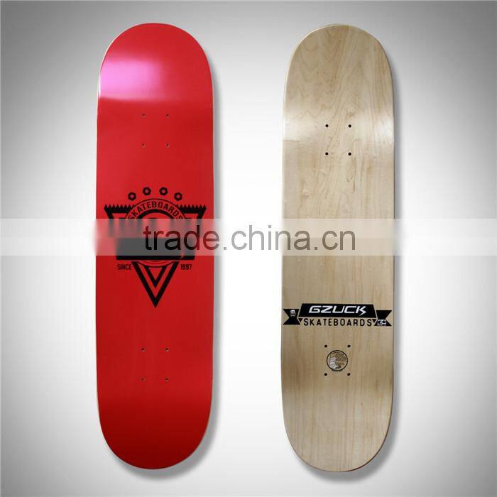 8.25 inch skateboard decks, 100% canadian maple cold pressing skateboard boards