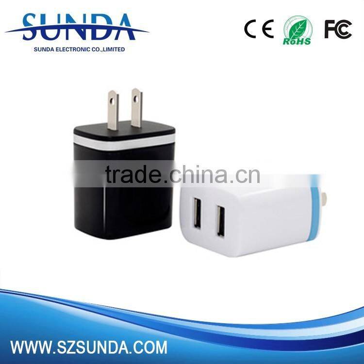 US / AU / UK / EU Plug Wall Charger 5V 2.1A/2.4A dual usb wall charger for iphone
