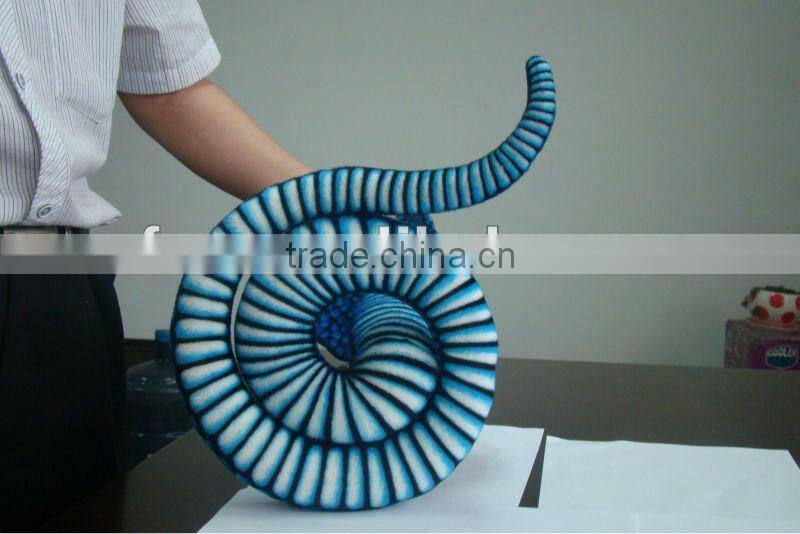280cm lovely cotton print plush cartoon lifelike soft snake toy