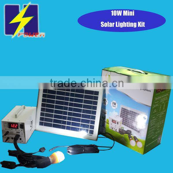 8w min mini solar house system for lighting and charging