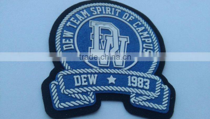 custom special shape rubber PVC logo for coat