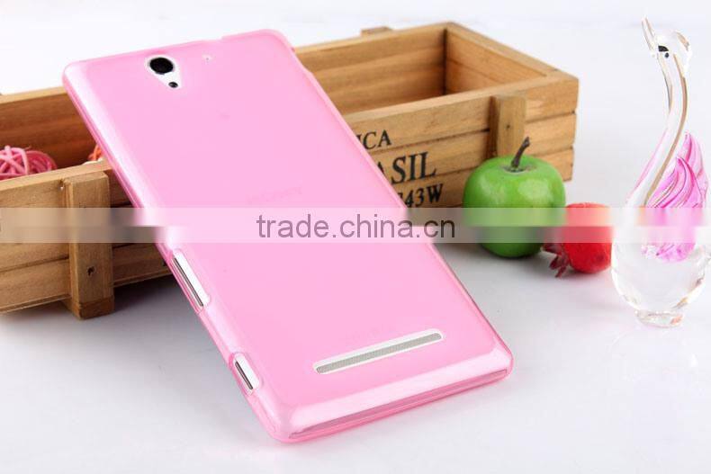 Keno Outer Glossy Inner Matte TPU Gel Cover Case for Sony Xperia C3