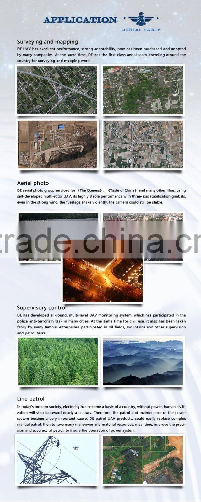 YFT-30P aerial photography uav drone for surveillance