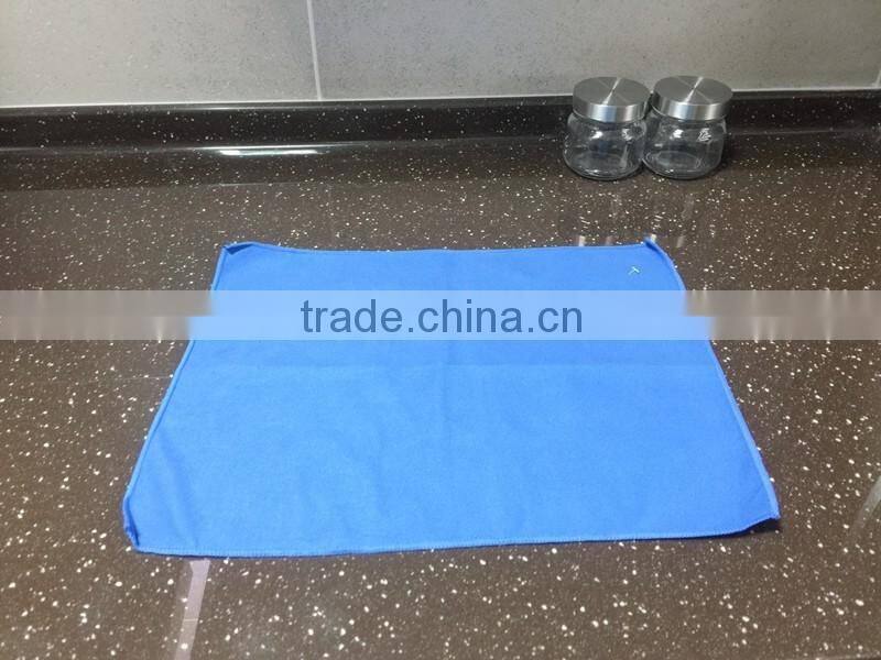 China supplier 80% polyester 20% poluamide double-sided plush dish /tea towel
