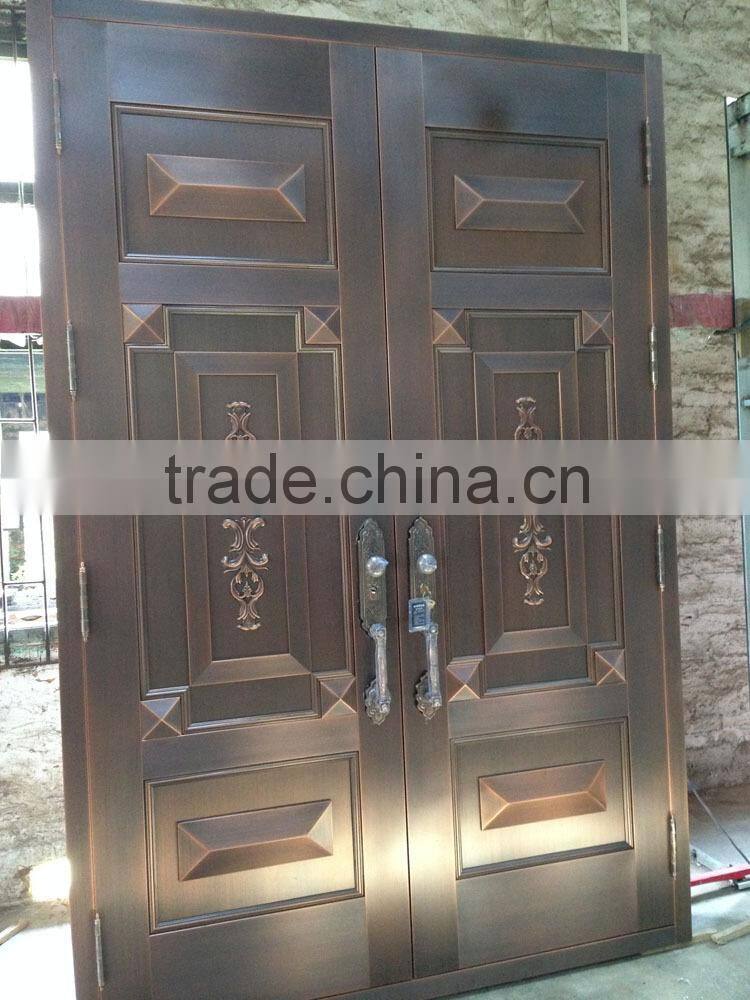 Luxury main door entrance gate COPPER DOOR brass door, extra security & stylish pattern