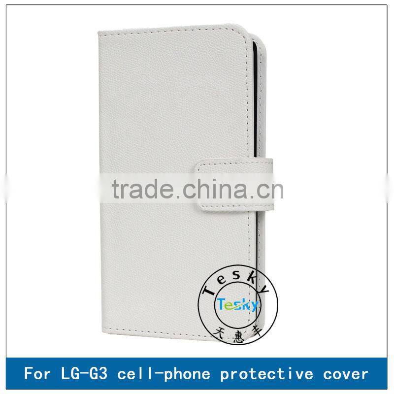 FOLIO CASE FOR LG G3,HOT SELLING FAUX LEATHER BODY COVER CASE FOR LG G3