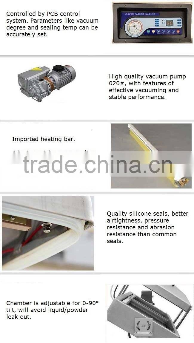 Automatic double chamber food vacuum packing machine vacuum sealer