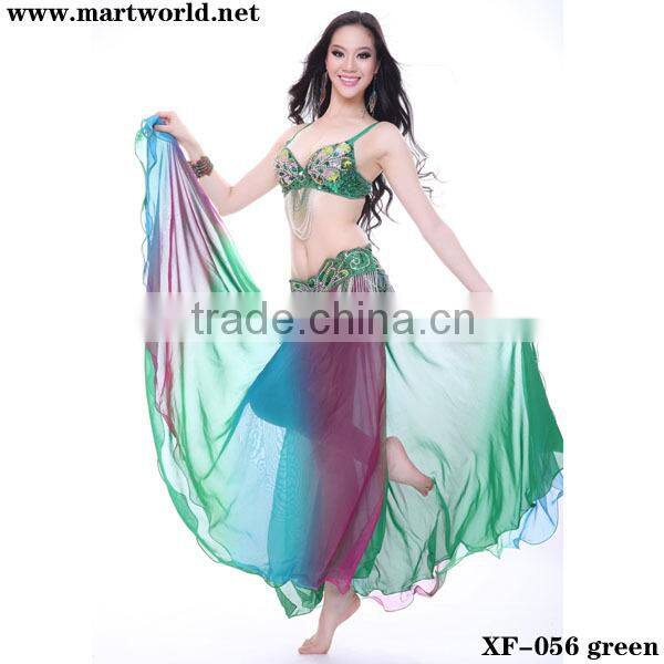 fast shipping colorful bellydancing costumes (XF-056)