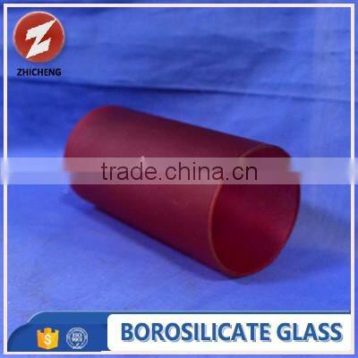 customized colored frost glass lamp-chimney