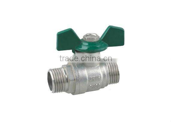 Butterfly Ball Valve with Handle (Male-Male)