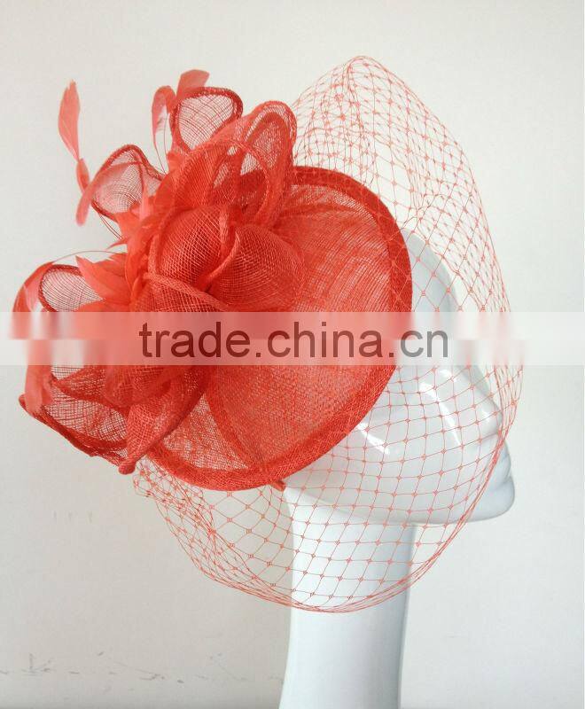 New fascinator,fascinator wholesale,sinamay fascinator,hair fascinator