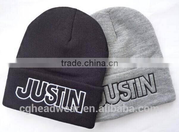 High Quality Pom Pom Cheap Custom beanie hat / knit hat / kids knit hat making