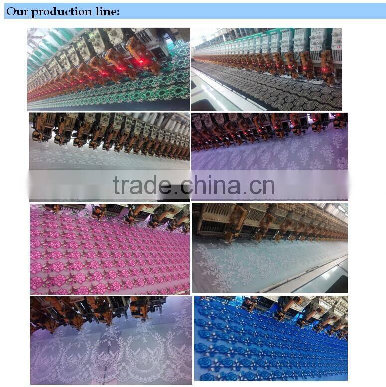 T0520-1China supplier fashion OEM design corded lace trim floral voile saree border
