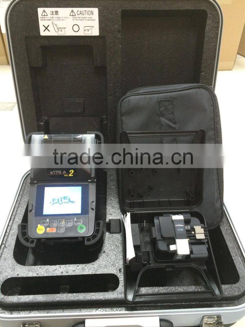 Fitel S178A V2 Optical Fiber Fusion Splicer Kit with S326 Cleaver, All Languages