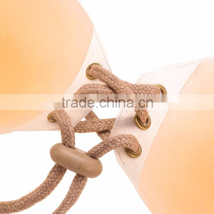 OEM Customized Cheap Nude Plus Size Invisible Adhesive Strapless Bra For Evening Dresses
