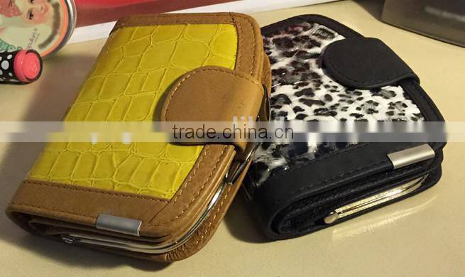 Colorful Women Croco Skin Ladies Small Purse Wallet