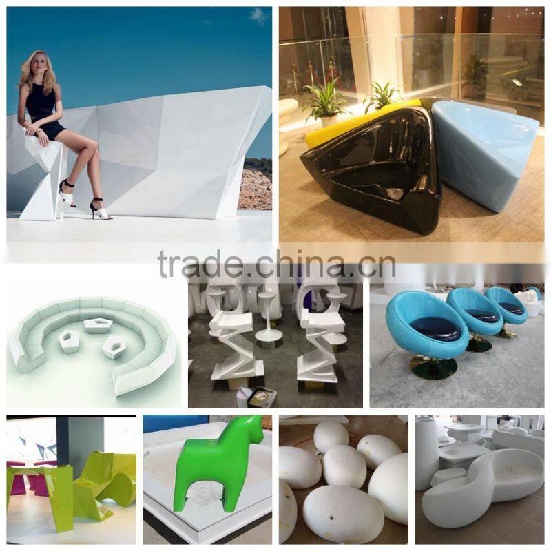 waterproof rechargeable illuminated fiberglass flower pot with led light