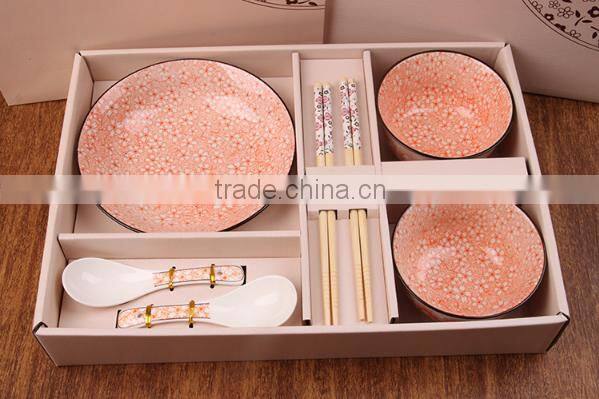 7 Pcs Korea and Japan Wind Ceramic Tableware Suit HY1672501