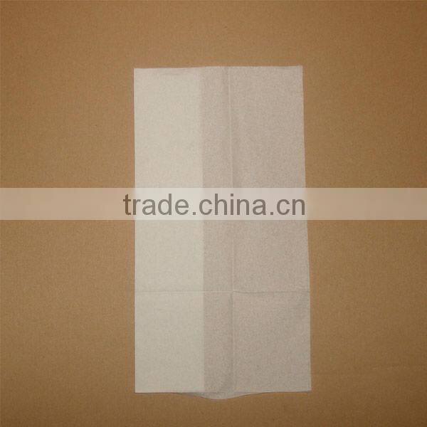 Low fold dispenser napkin