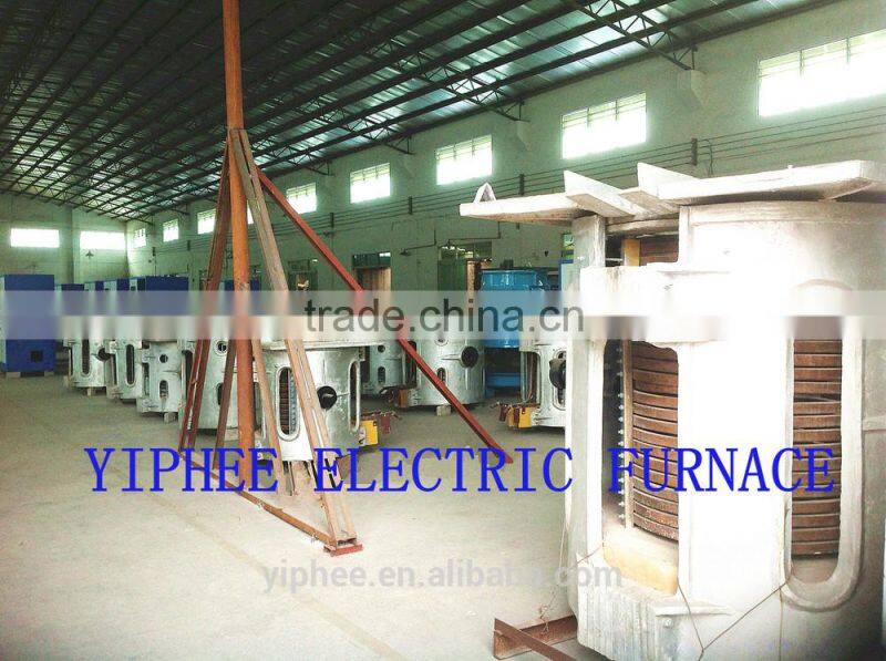 Factory price!! 1500kg Precious metal melting induction furnace