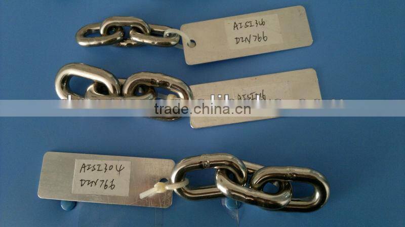 DIN 766 stainless steel link chain