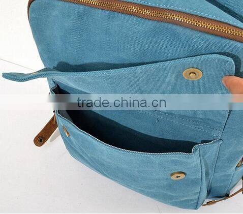 2016 Unisex Retro Classic Canvas Crazy-horse Daily Backpack