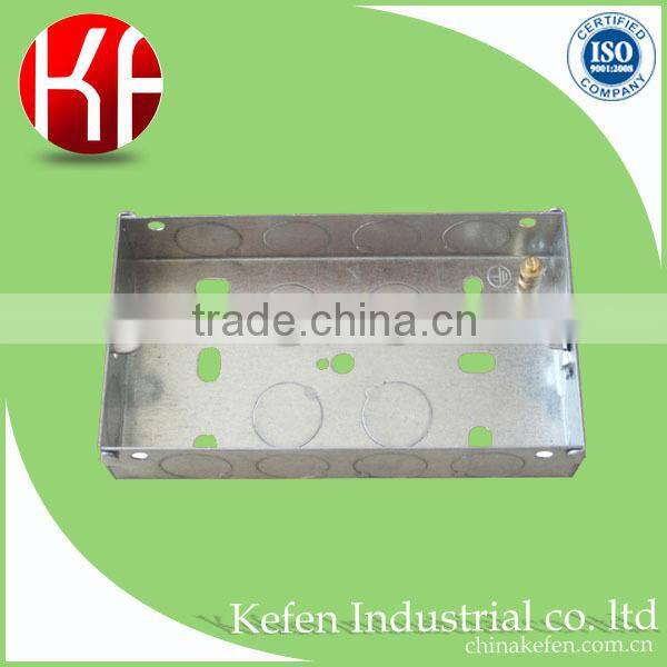 Pre-galvanized wholesale customized light eletric plug switch box with receptacle cover for wire