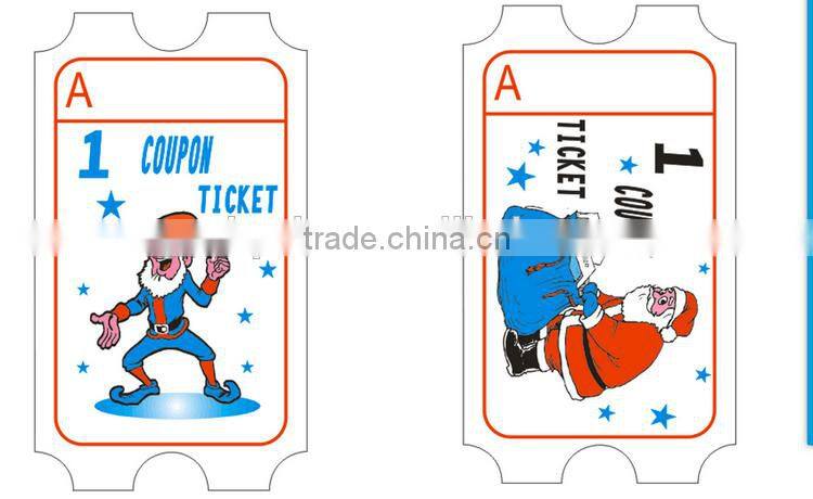 Import china products double side color printing redemption ticket