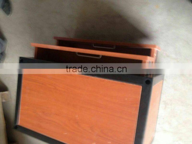 steel wood combination pre- assembled dormitory storage cabinet