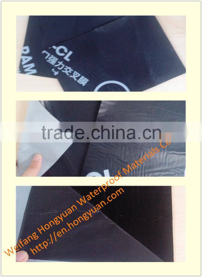 HDPE self-adhesive bitumen waterproof membrane with competitive price /self adhesive roofing underlayment
