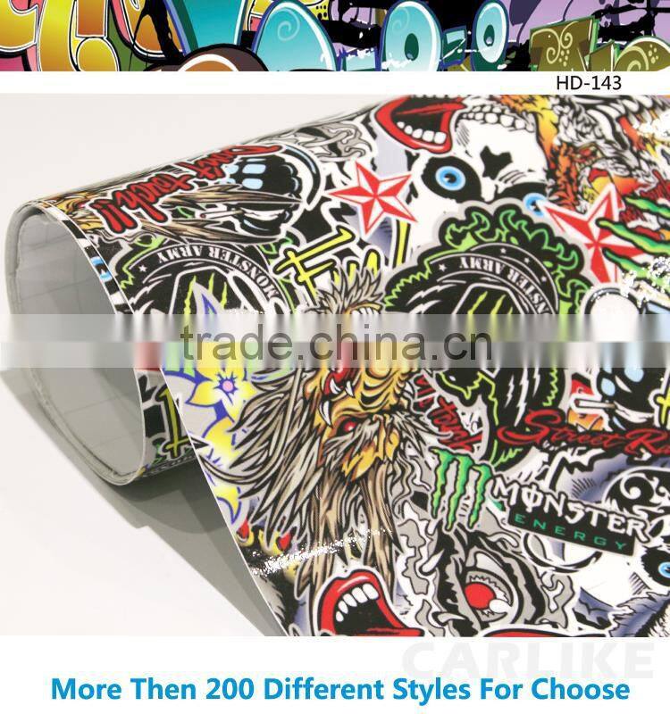 HD-138 High Definition Printing Bomb Vinyl Car Stickers 3D Car Film