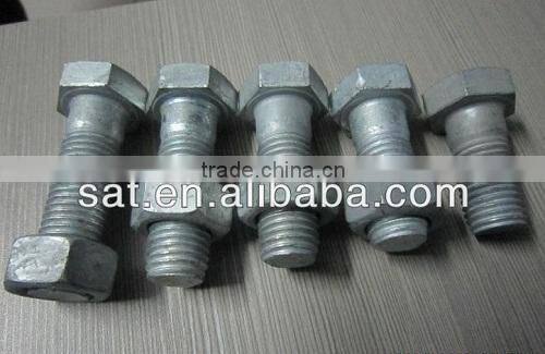 Hex Bolts Nuts Fasteners DIN933 DIN931 Low Carbon Steel 4.8 6.8 8.8,, 15