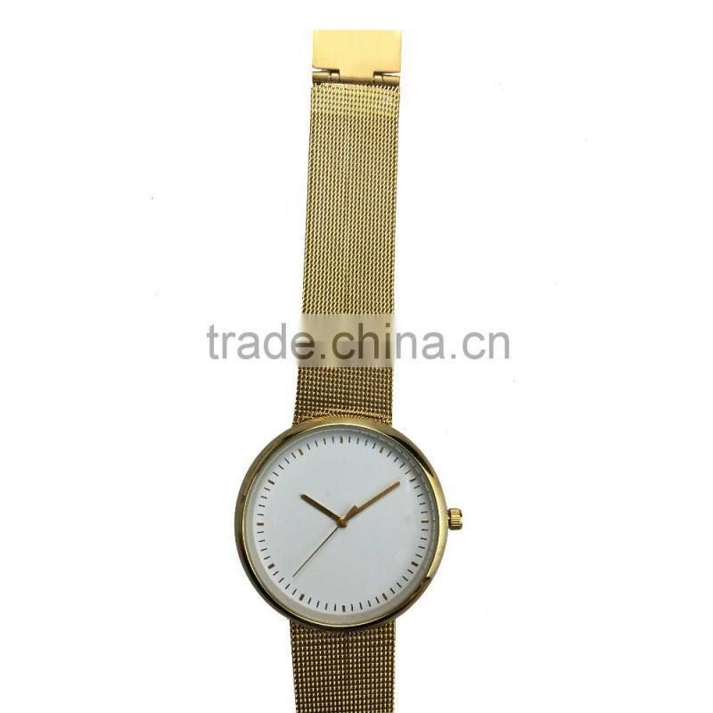 2016 lady watch fashion watch with Your print Logo for Women Men Leather Rose gold quartz watch