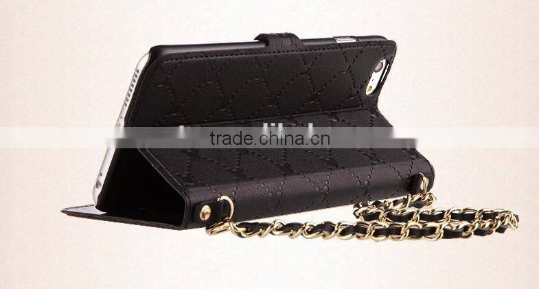 Wholesale Leather Case With Cute Cartoon Buckle, Mobile Phone Case With Hand Lanyard